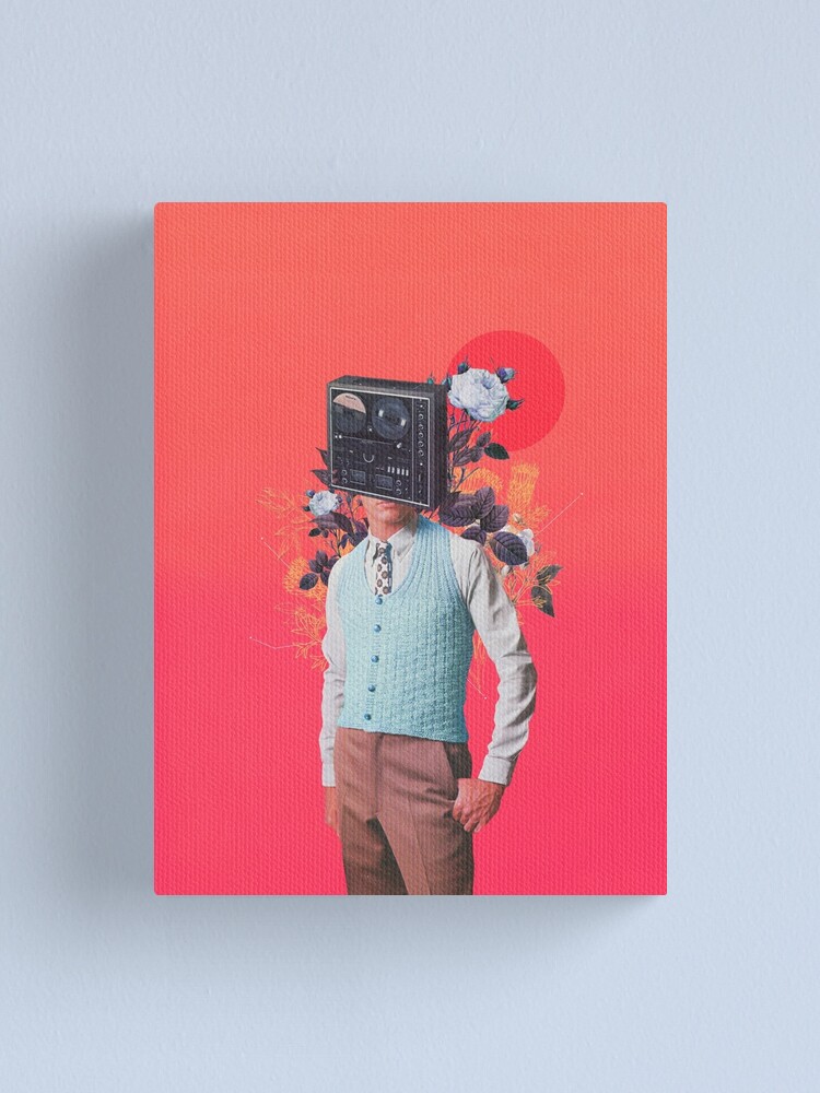 Alternate view of Phonohead Canvas Print