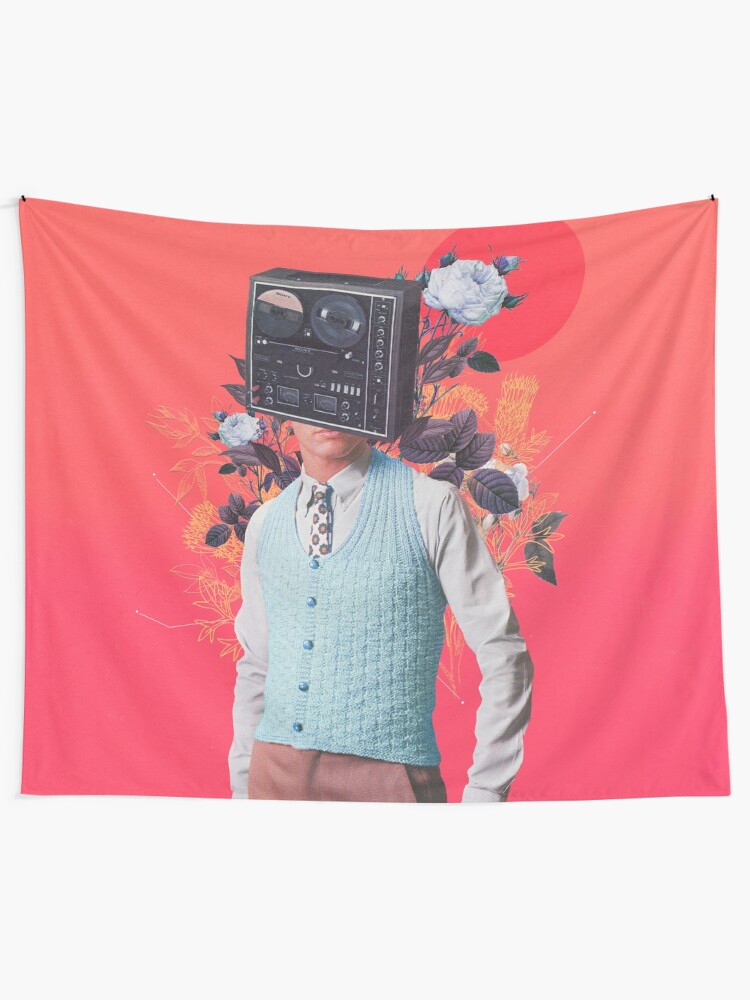 Alternate view of Phonohead Tapestry