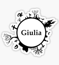 Halloween name Giulia Sticker