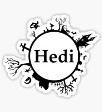Halloween name Hedi Sticker