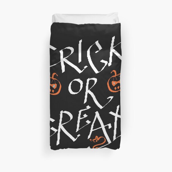 Trick or Treat pumpkin Duvet Cover