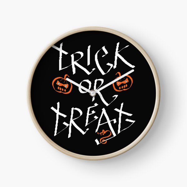Trick or Treat pumpkin Clock