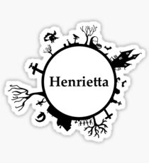 Halloween name Henrietta Sticker
