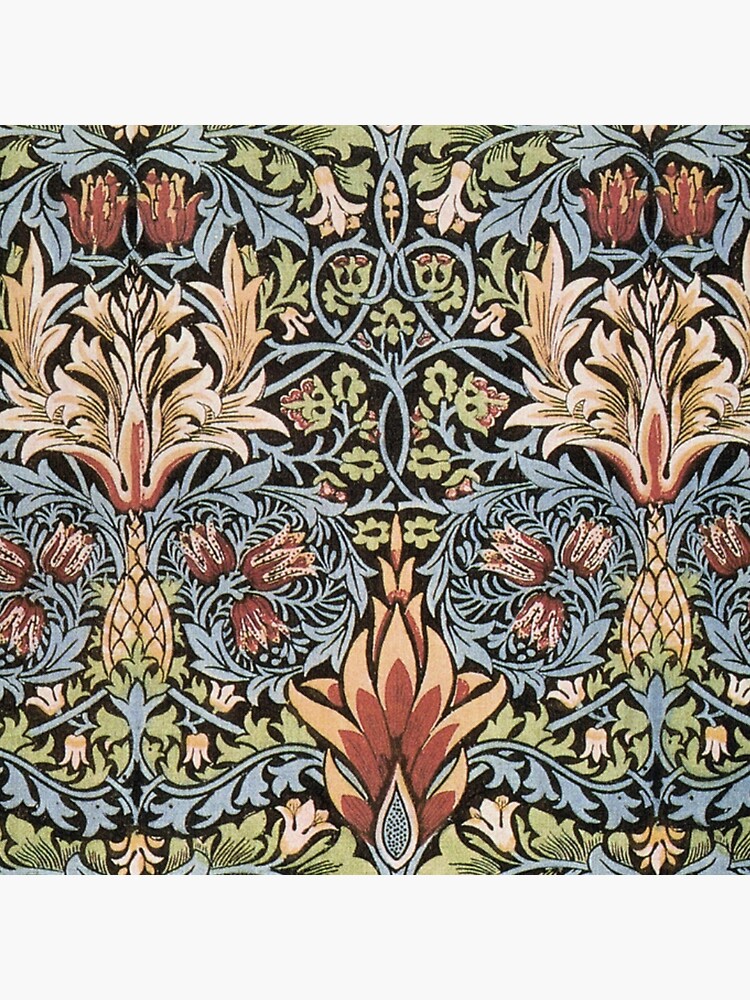 Arts and Crafts Movement. Snakeshead printed textile. William Morris. 1876. by TOMSREDBUBBLE