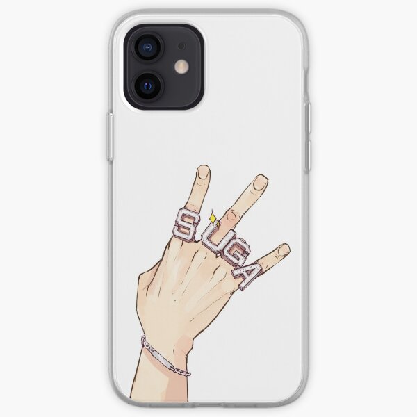 anillos grandes (de color) Funda blanda para iPhone