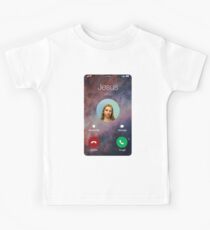 Jesus Is Calling - Funny Christian Phone Screen T-shirt Kids Tee