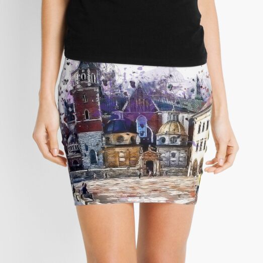 Cracow Wawel art Mini Skirt