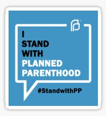 i stand with planned parenthood Sticker
