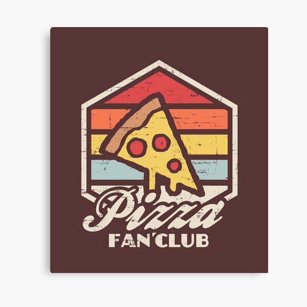 Pizza fan club Canvas Print