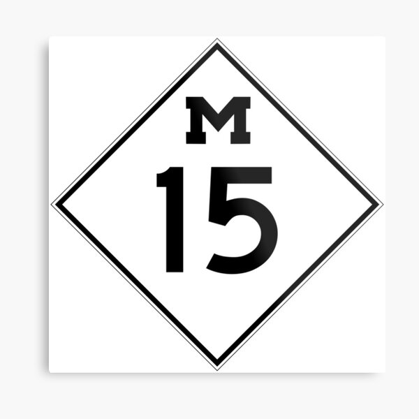 Item preview, Michigan M-15 (1948) | United States Highway Shield Sign Sticker designed and sold by Transit Traveller.