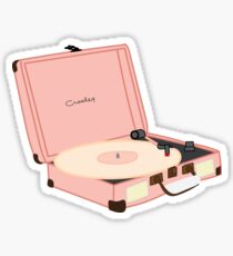 Vintage Pink Record Player Sticker