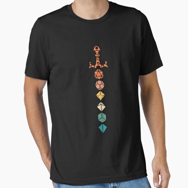 Item preview, Vintage Polyhedral Dice Set Sword Tabletop Roleplaying RPG Gaming Addict designed and sold by pixeptional.