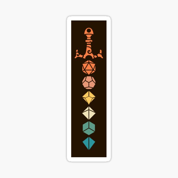 Item preview, Vintage Polyhedral Dice Set Sword Tabletop Roleplaying RPG Gaming Addict designed and sold by pixeptional.