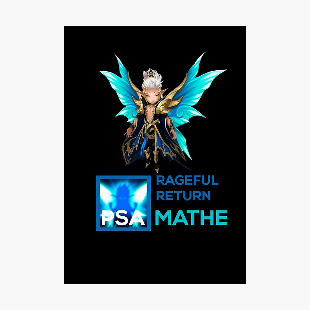 Fairy King Water Psamathe Rageful Return Passive Summoners War Poster By Dikamus Redbubble