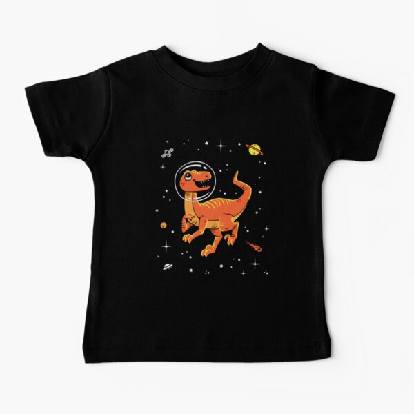 Velociraptor In Space T-Shirt - Cool Dinosaur Tee Baby T-Shirt