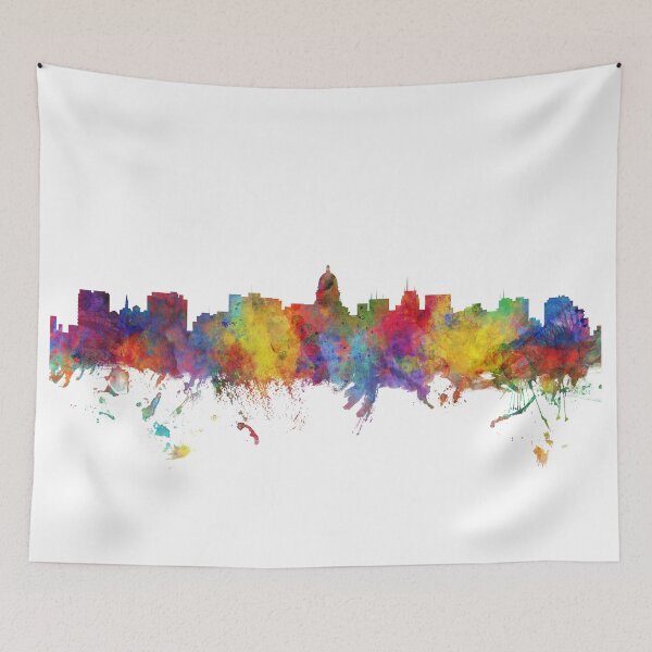 Artikelvorschau, Madison Wisconsin Skyline entworfen und verkauft von ArtPrints.