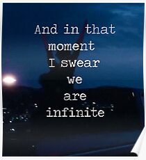 We Are Infinite--The Perks of Being a Wallflower Poster