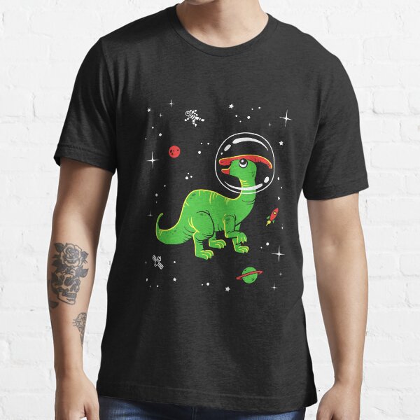 Parasaurolophus In Space T-Shirt - Cool Dinosaur Tee Essential T-Shirt
