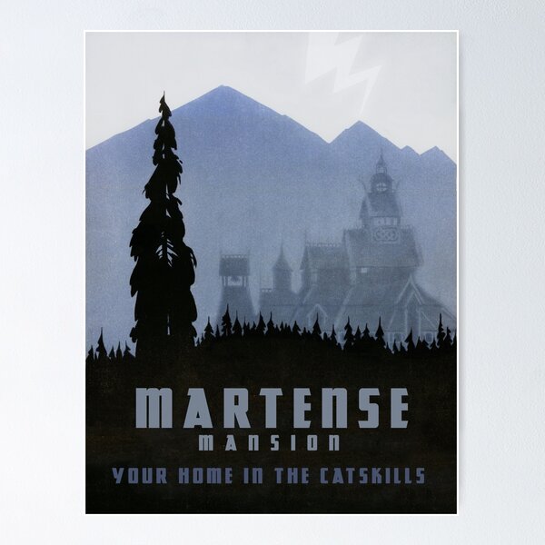 Item preview, H.P. Lovecraft Travel Poster: The Martense Mansion ("The Lurking Fear") designed and sold by futurilla.