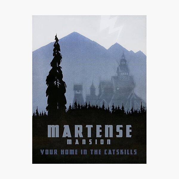 Item preview, H.P. Lovecraft Travel Poster: The Martense Mansion ("The Lurking Fear") designed and sold by futurilla.