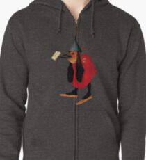 Bosch Bird with Letter Zipped Hoodie