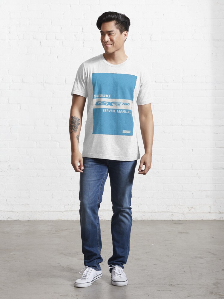 Alternate view of Suzuki GSXR 750 user manual Essential T-Shirt