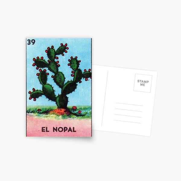 El Nopal Tarot - Loteria Postcard