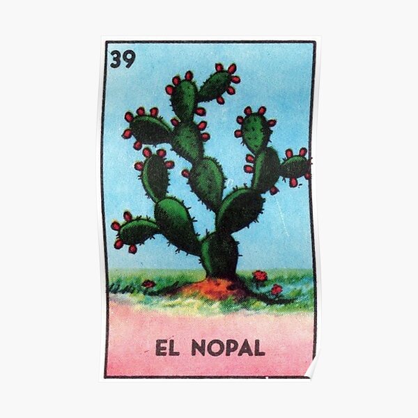 El Nopal Tarot - Loteria Poster