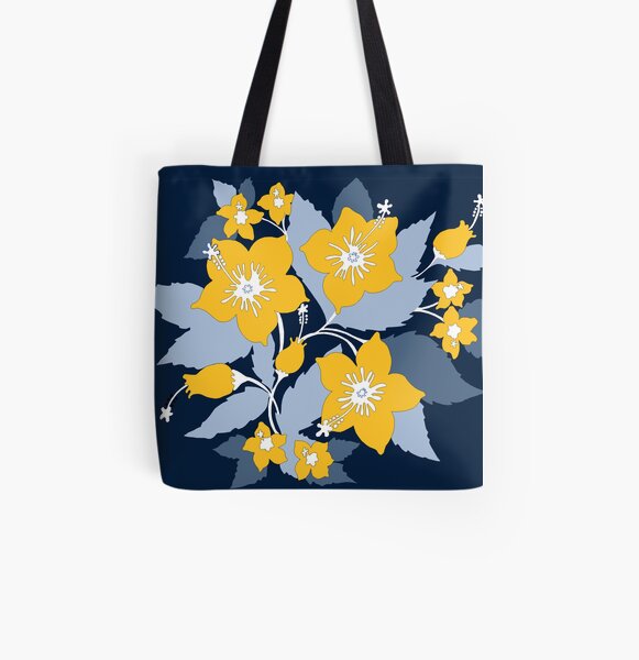 maze and blue All Over Print Tote Bag