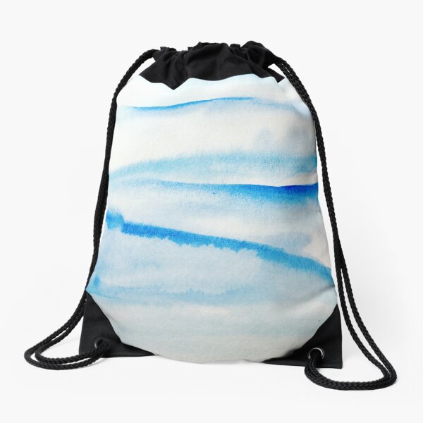 Snowy Hills and Soaring Skies Drawstring Bag