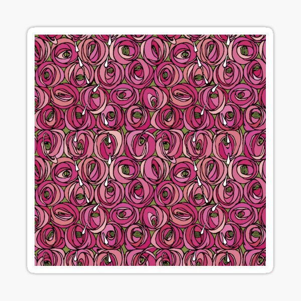 Item preview, Charles Rennie Mackintosh "Roses and teardrops" edited 2. designed and sold by Alexandra Dahl.