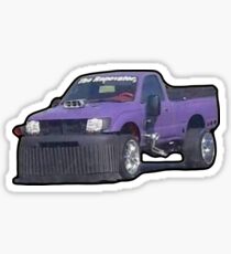 Purple Car Sticker