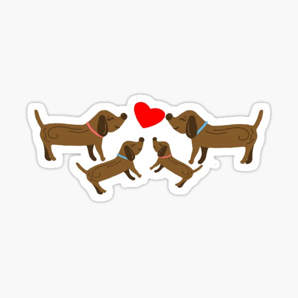 Family, Puppies Sticker