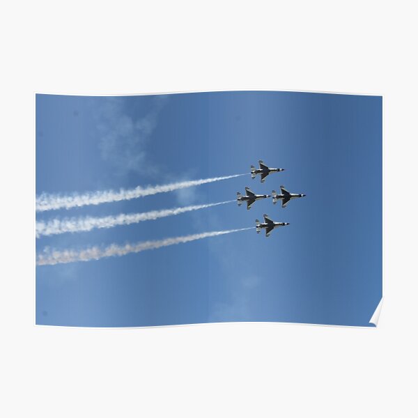 Air show, #AirShow #sky #plane #aircraft #airplane #air #flight #fly #flying #jet #aviation #blue #military #planes #travel #helicopter #airshow #clouds #transportation #show #aeroplane #squadron Poster