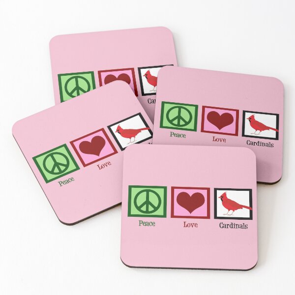 Item preview, Peace Love Cardinals designed and sold by Epic Love Designs.