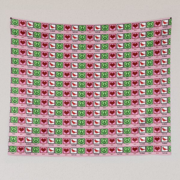 Item preview, Peace Love Cardinals designed and sold by Epic Love Designs.