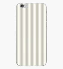 Silver Moss and White Pinstripe iPhone Case