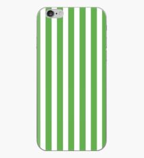 Spring Leaf Green Cabana Stripe iPhone Case
