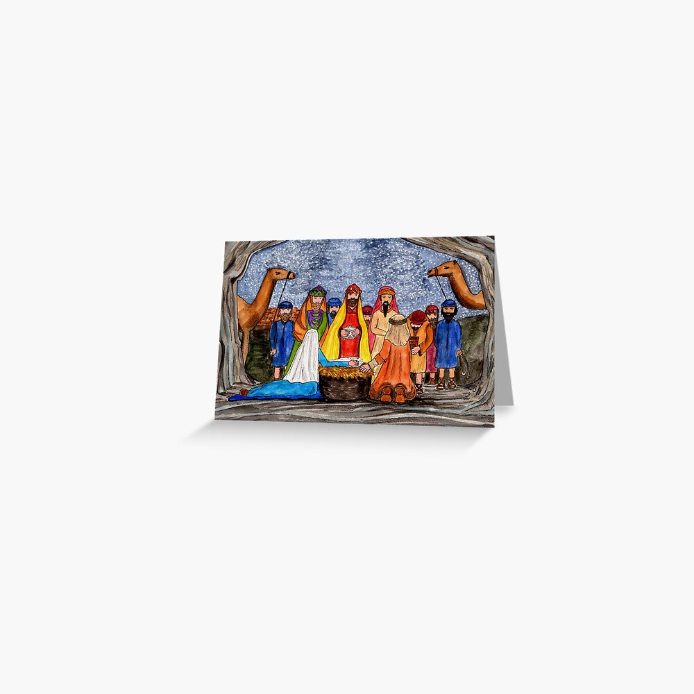 Worship the King Greeting Card