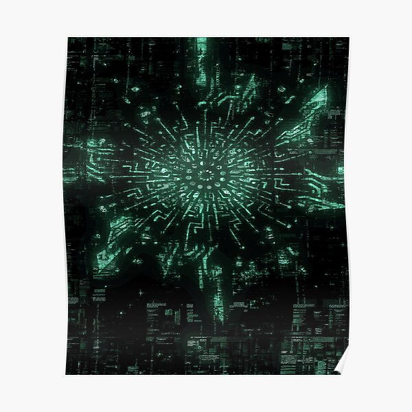 Sacred Geometry - Ghost Pattern Poster