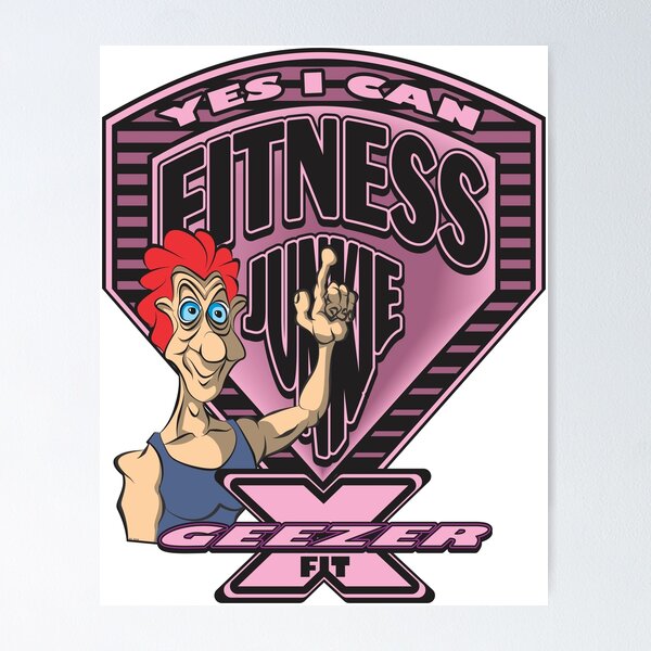 FITNESS JUNKIE Poster for Sale by MontanaJack