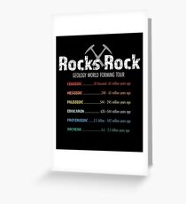 Geology Rock Concert Tour Greeting Card