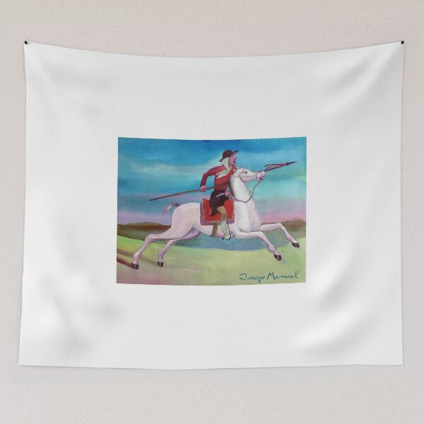 Item preview, Gaucho on white horse designed and sold by Diego Manuel Rodriguez.