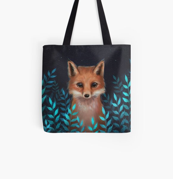 Fox All Over Print Tote Bag