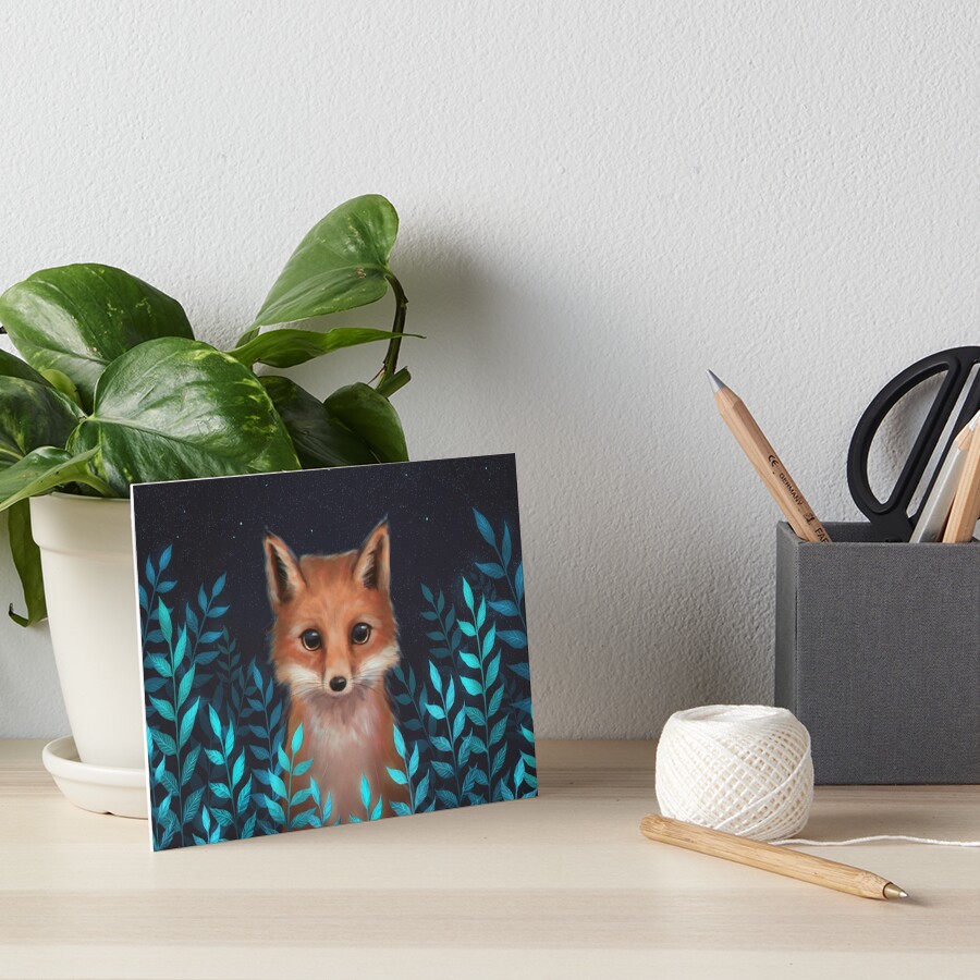 Fox Art Board Print