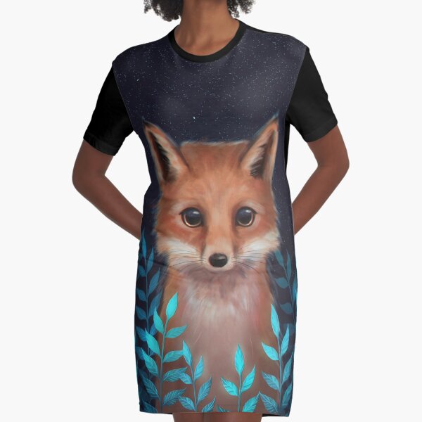 Fox Graphic T-Shirt Dress