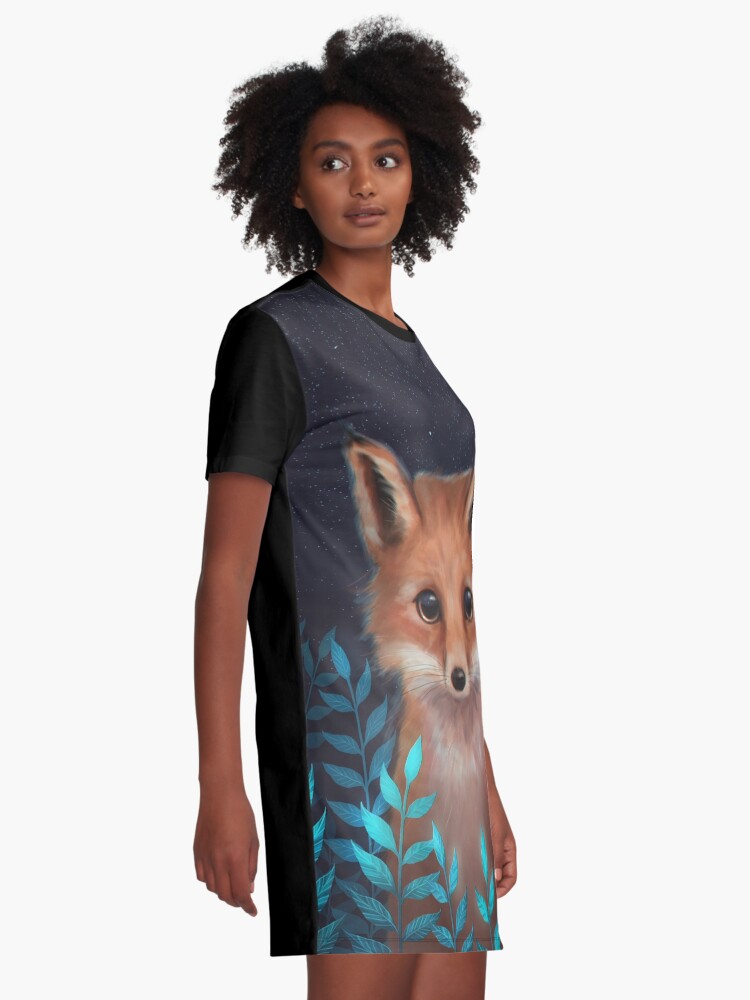 Alternate view of Fox Graphic T-Shirt Dress