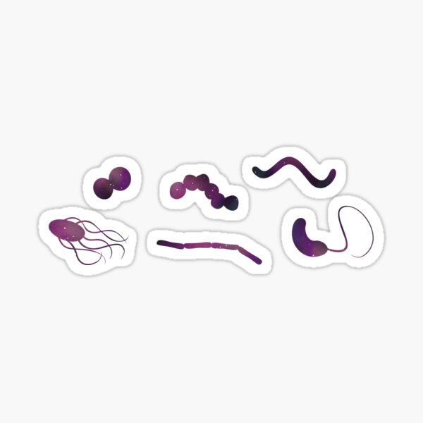 Galaxy Bacteria Stickers Sticker