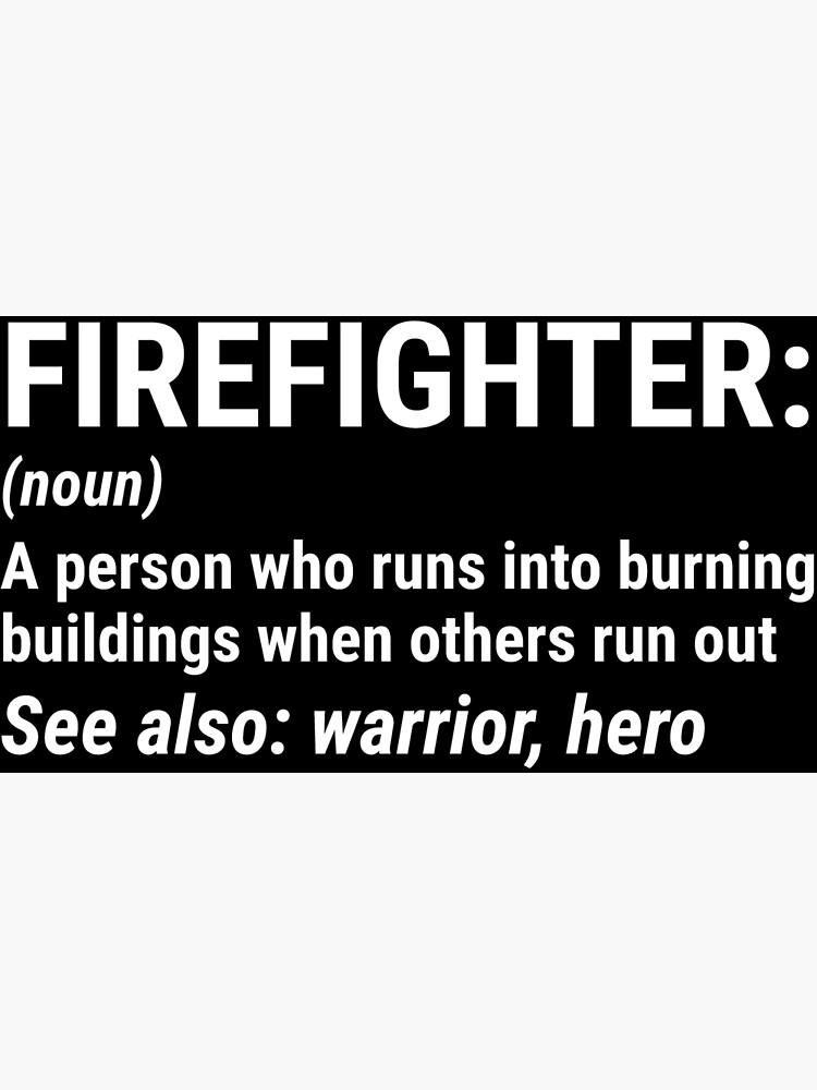 firefighter-definition-print-wall-art-prints-firefighter-gifts