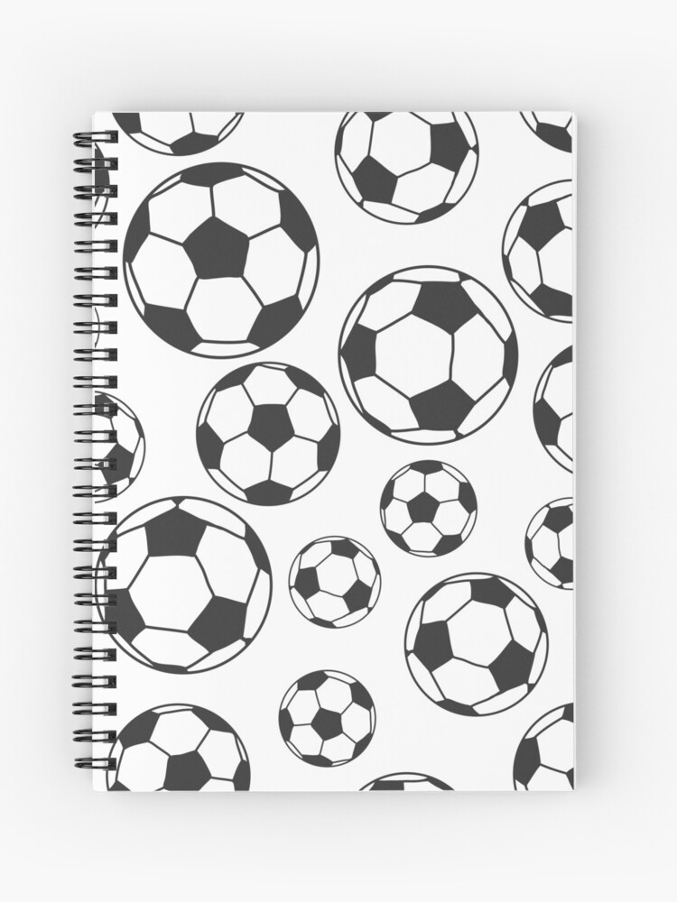 Cuaderno de espiral «Balones de fútbol» de notsniwart | Redbubble